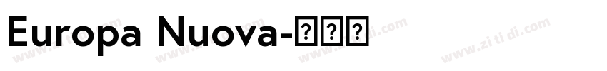 Europa Nuova字体转换